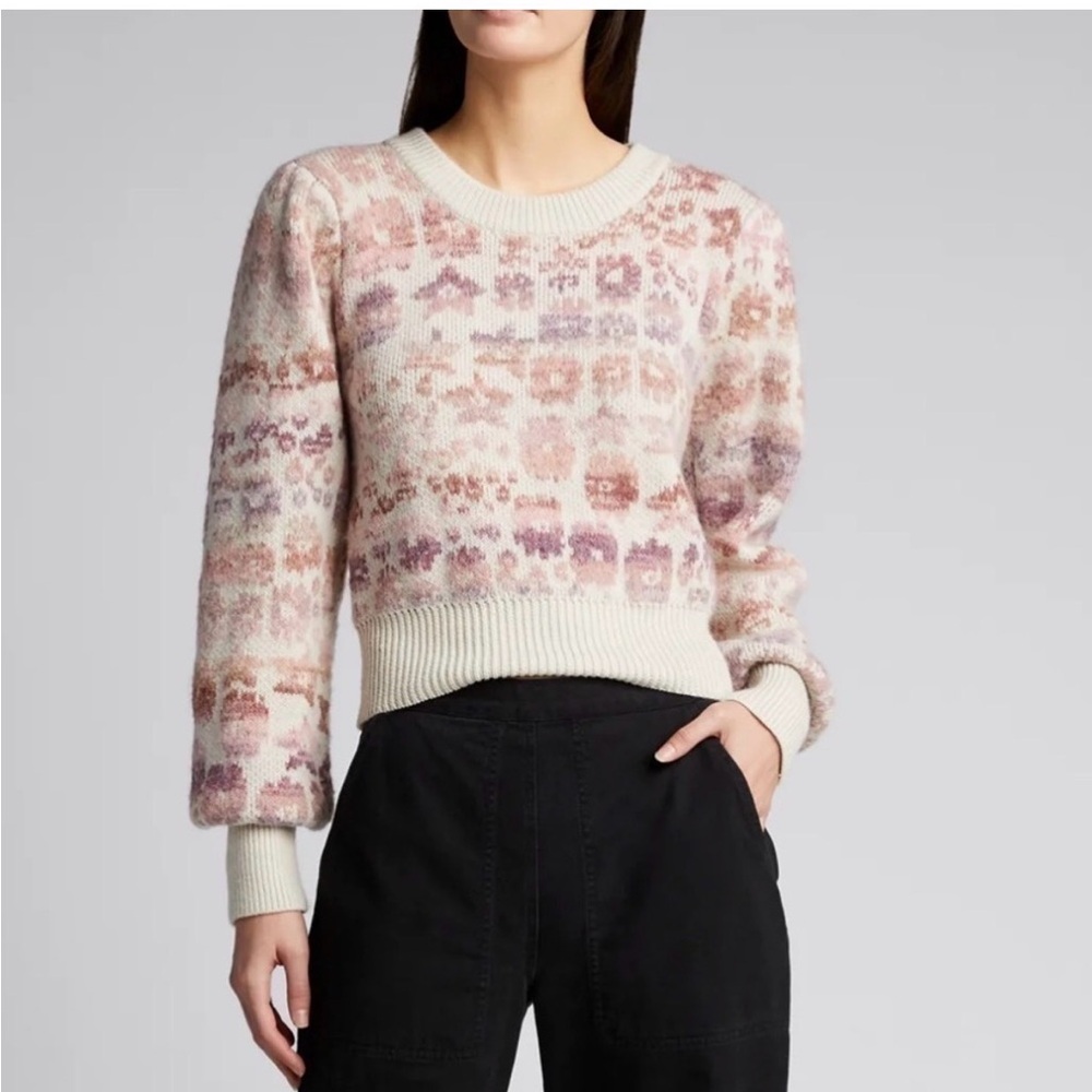 Loveshackfancy Kirsten Pullover Sweater in Stardust Fantasy size Large